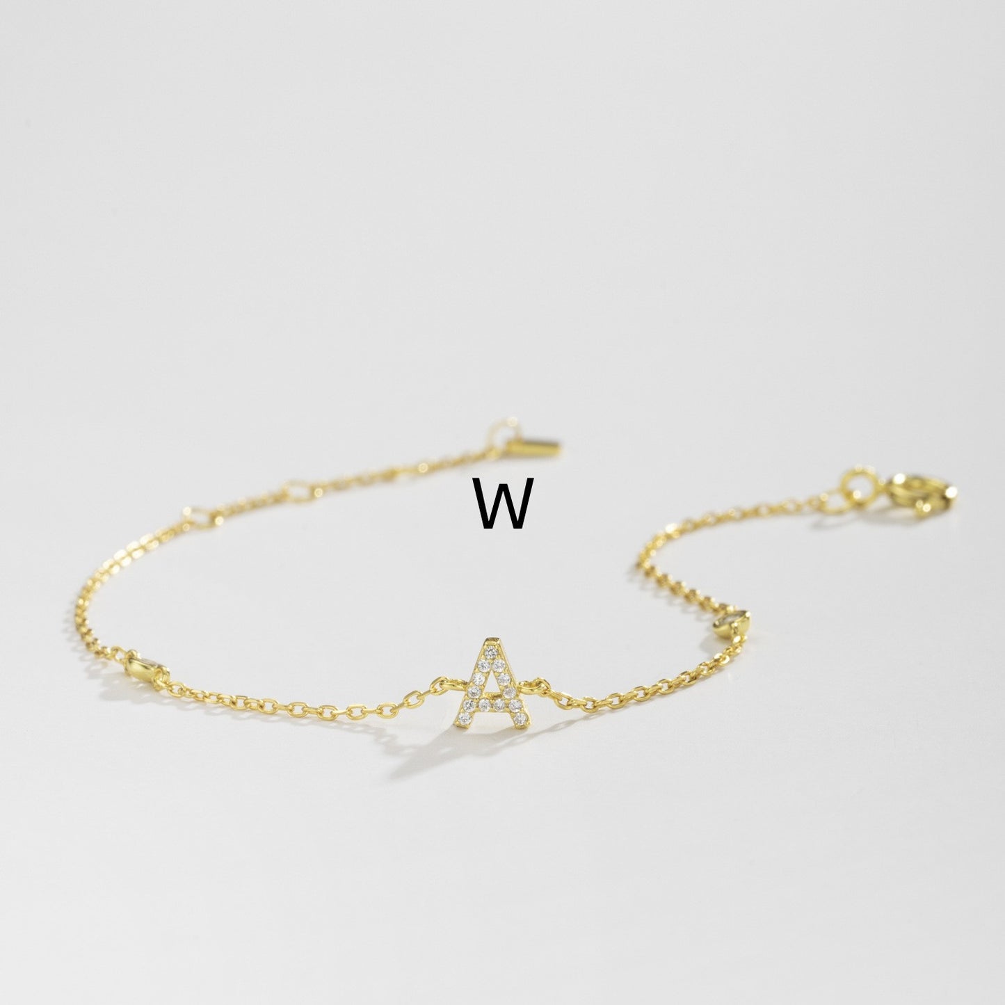 Zircon Bracelet™| Kies uw letter