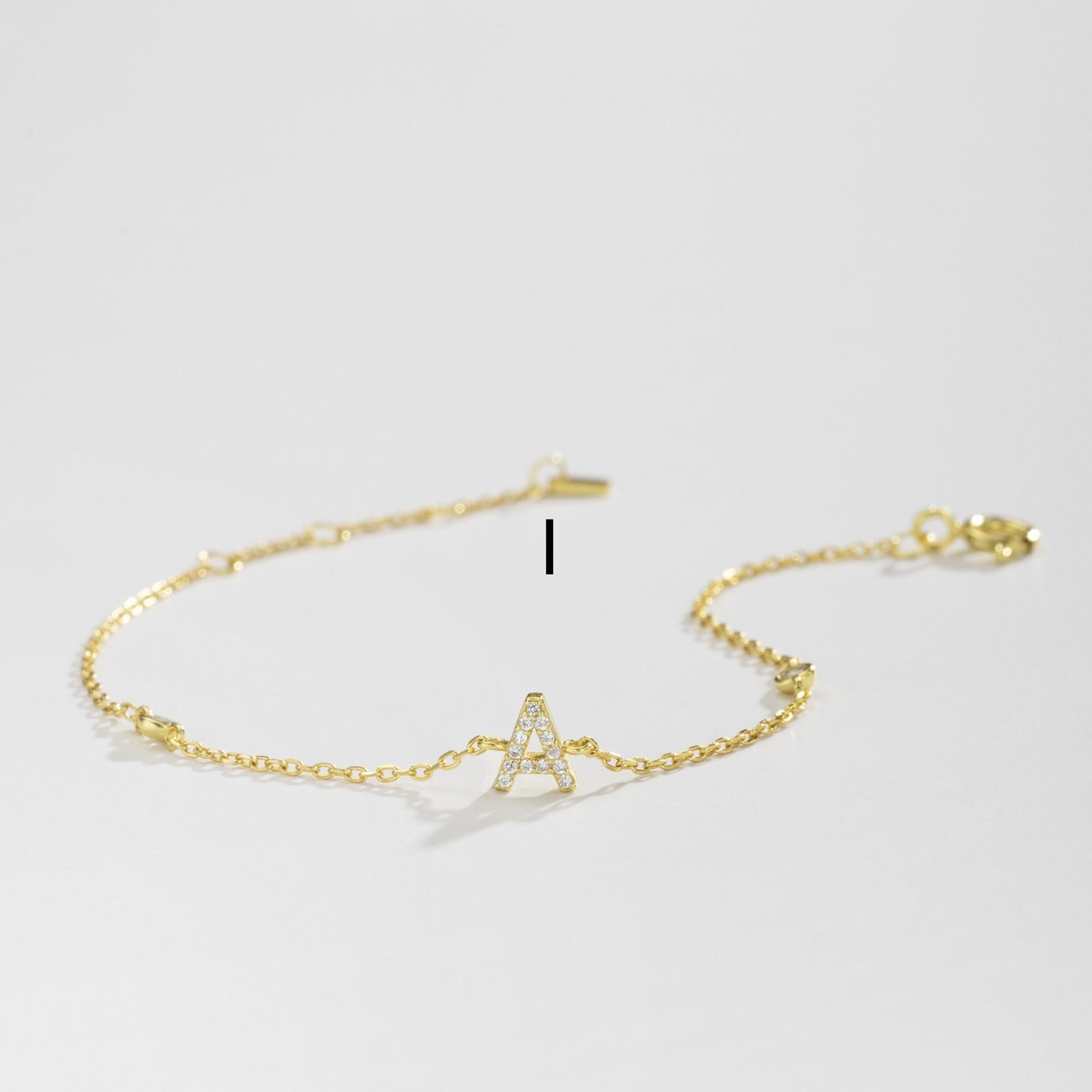 Zircon Bracelet™| Kies uw letter