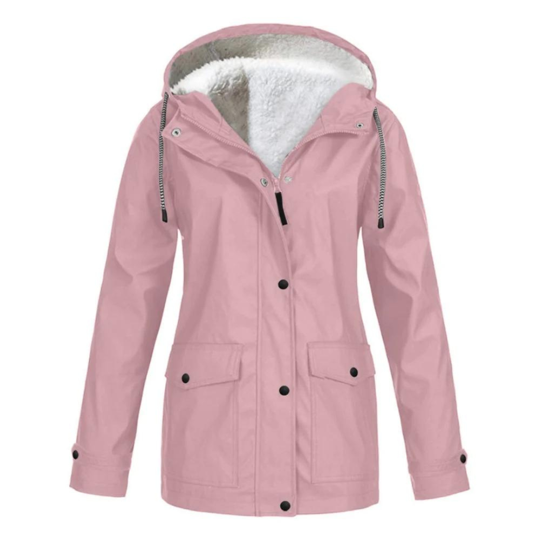 Ailin™| Regenjas met fleece