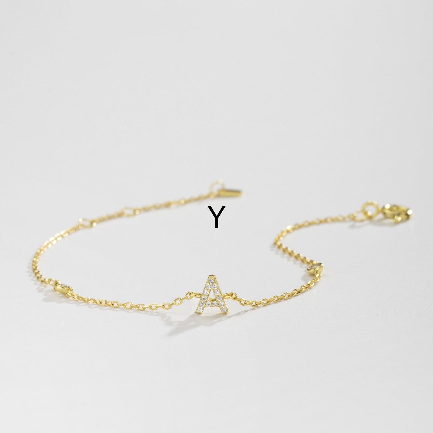 Zircon Bracelet™| Kies uw letter