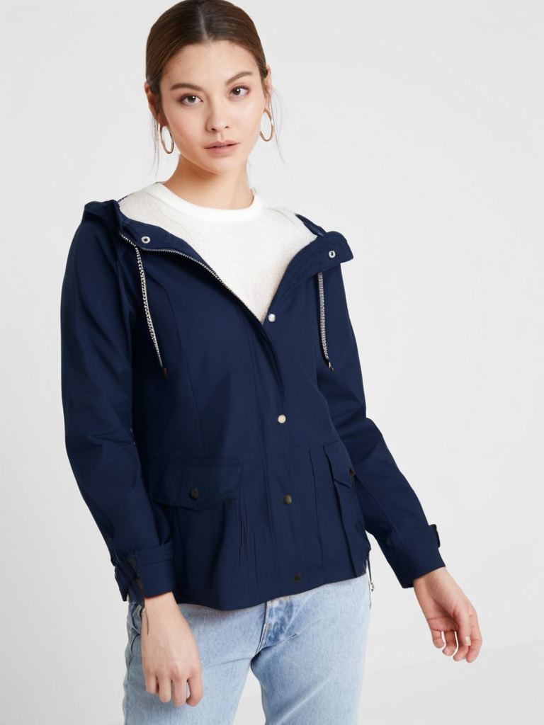 Ailin™| Regenjas met fleece